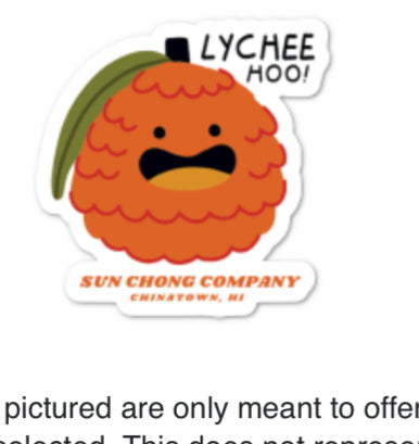 Lychee-hoo Sticker